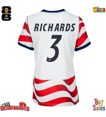 United States Chris Richards #3 Replica Home Stadium Shirt for Women World Cup 2026 Short Sleeve